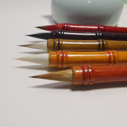 五毫榉木竹节造型小楷-实用美观，不开叉，适用于书法国画勾线毛笔 商品图2