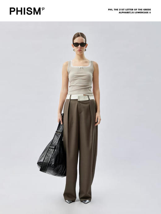 方领蕾丝背心 商品图0