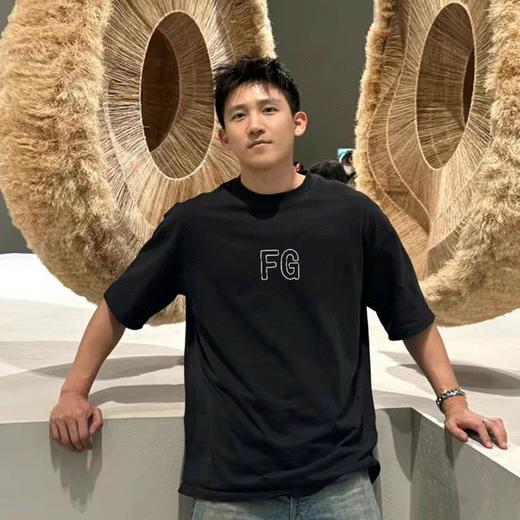 高街潮牌FOG第八季主线系列FG字母镂空印花款纯棉宽松短袖T恤 商品图1