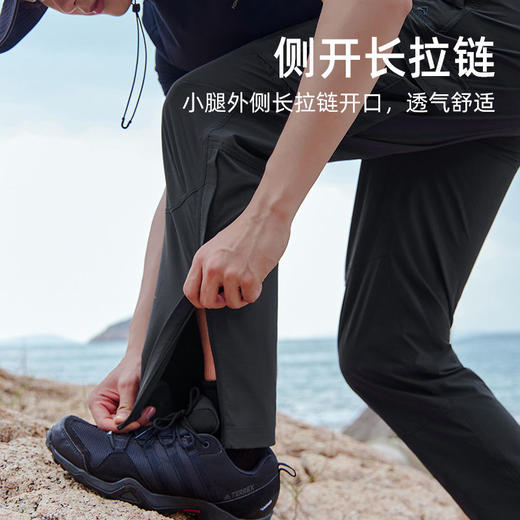 拓路者直筒快干裤男2024夏季工装裤弹力耐磨透气长裤运动登山裤 商品图1
