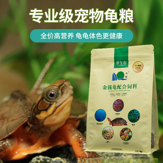 南强金钱龟专用饲料龟粮 宠物颗粒型龟饲料龟龟粮金龟粮1公斤 商品图3