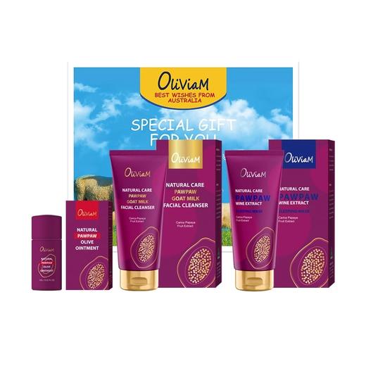 澳莉维亚小绵羊清洁保湿滋润3件套礼盒【三款可选】洗面奶/面霜/手霜/手工皂/睡眠面膜/ 商品图3