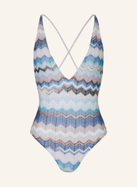 MISSONI - One Piece - Multicolor Blue Tones - 女装 - 连体泳衣 - 蓝色