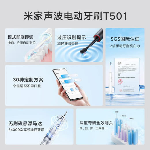 小米 米家声波电动牙刷T501 商品图1