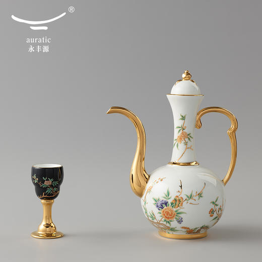 永丰源 夫人瓷石榴家园 10头酒 陶瓷白酒杯套装酒杯酒壶 商品图1