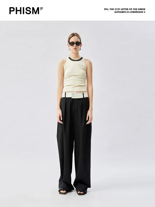 圆领蕾丝背心 商品图0