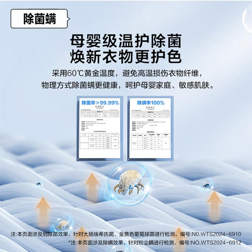 海尔滚筒洗衣机全自动家用10公斤单洗机超薄直驱变频平嵌式脱水机1.1洗净比宝藏内筒智能投放 59s单洗+超薄嵌入式+双喷淋+除螨除菌 商品图6