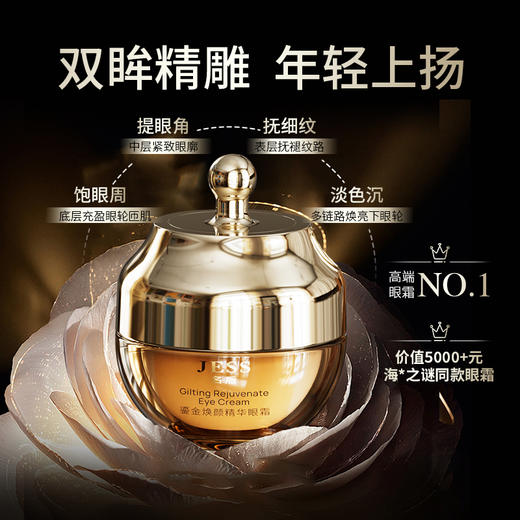 “名后4D高浓精雕眼霜”，直击眼部浮肿、松垮、多细纹、黑眼圈等问题，一瓶为你消除年龄魔“皱”！ 商品图1