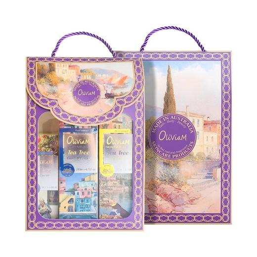 中欧班列精选】Oliviam澳莉维亚澳洲进口浪漫意象茶树洗护沐系列2件/3件4件/6件套礼盒礼品节日送礼 舒缓肌肤,清洁,保湿,去角质 商品图3