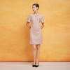 PF8K1斯尔丽2024新款轻国风流苏盘扣时尚减龄提花圆领连衣裙 商品缩略图3