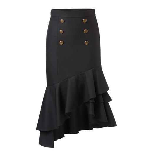 不规则鱼尾包臀裙秋高腰半身短裙设计感 商品图1