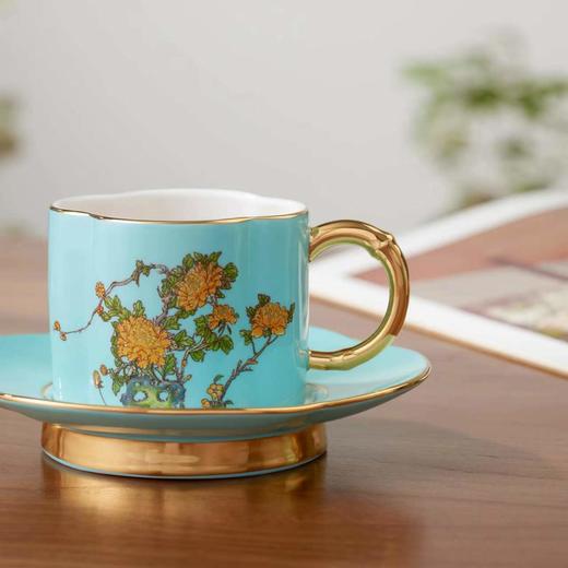 永丰源 夫人瓷西湖蓝4头茶具套装 中式陶瓷茶具茶杯碟茶壶礼盒装 商品图3