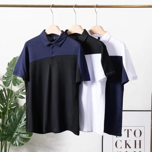 迪桑同款综训运动健身男士运动拼接设计POLO衫 商品图0