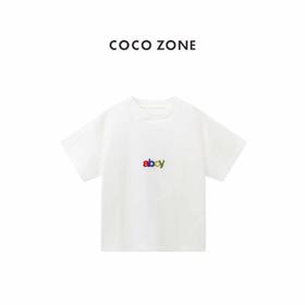 COCO ZONE “夏日限定”夏季设计感字母短袖T恤休闲圆领上衣CC2B0956