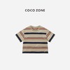 COCO ZONE "法兰西”夏季设计感条纹短袖T恤休闲圆领上衣CC2B1109 商品缩略图0