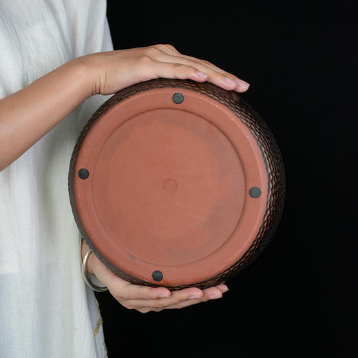 打点手工水洗家用茶洗大号水盂笔洗茶杯碗复古风建水陶瓷功夫茶具配件果盆 商品图3