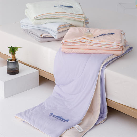 顶柔 雪山冰肌凉感被 凉感丝面料，透气舒适  双面冰感实现物理降温 商品图2