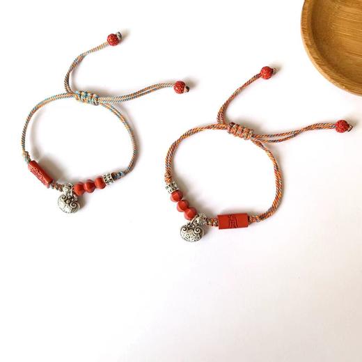 富贵吉祥银朱砂手绳 饰品美物 商品图2