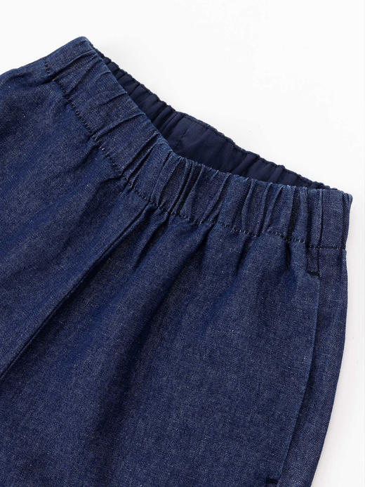 COCO ZONE 刘一一 夏季百搭松紧腰休闲裤宽松显瘦直筒裤CC1B1292 商品图4