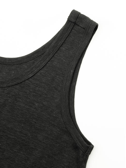 COCO ZONE"麻感连衣裙“夏季轻薄纯色背心连衣裙时尚高级感无袖A字长裙CC1B0992 商品图5