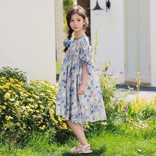 女童连衣裙亲子装2024夏季新款儿童学院风夏装公主裙中大童装裙子 商品图2