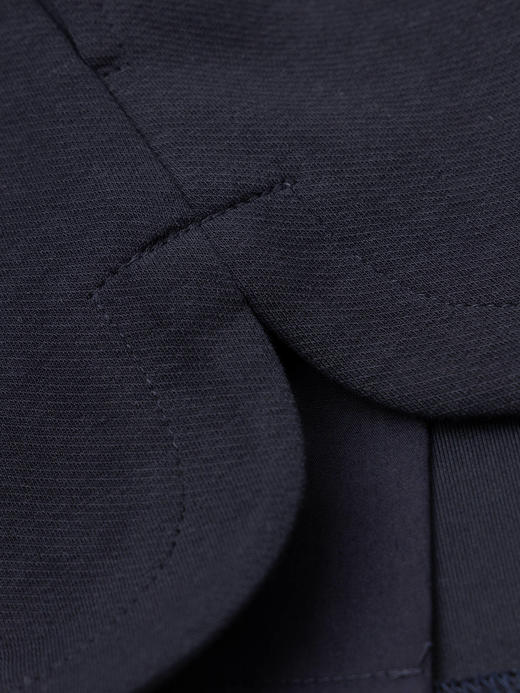 COCO ZONE2024"撞蓝条短裤”夏季休闲松紧腰抽绳短裤简约百搭通勤裤CC1B0746 商品图6