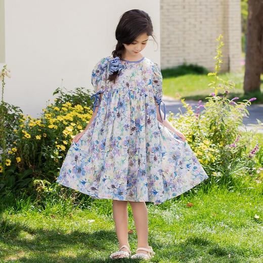 女童连衣裙亲子装2024夏季新款儿童学院风夏装公主裙中大童装裙子 商品图3