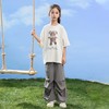 女童短袖t恤套装夏季2024新款儿童短袖韩版中大童夏装裤子两件套 商品缩略图1