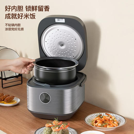 【小家电】龙的longde电饭煲 智能大按键多功能菜单电饭锅 4L容量24小时预约定时功能 厚釜内胆多层材质不易粘锅 4L（LD-FS45C） HF 商品图4