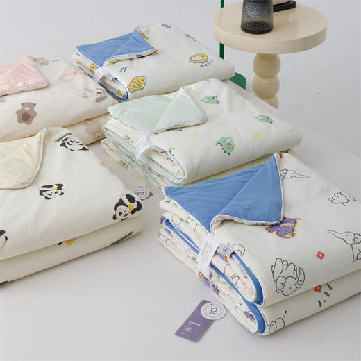 顶柔 皱皱纱雪糍双面控温被ab版双面设计，一条被子搞定孩子一整个夏天 商品图4