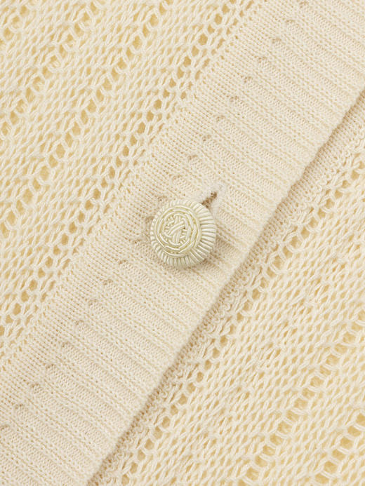 COCO ZONE“蕾舒上衣”早春翻领针织开衫设计感气质CC1A0527 商品图5