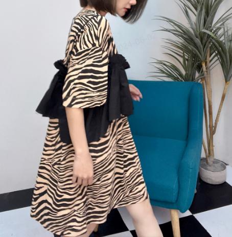 L1臣禾豹纹连衣裙K212050406 商品图2