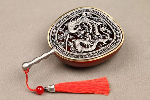 龙凤呈祥罗扇香薰炉（大漆红款） 商品图0