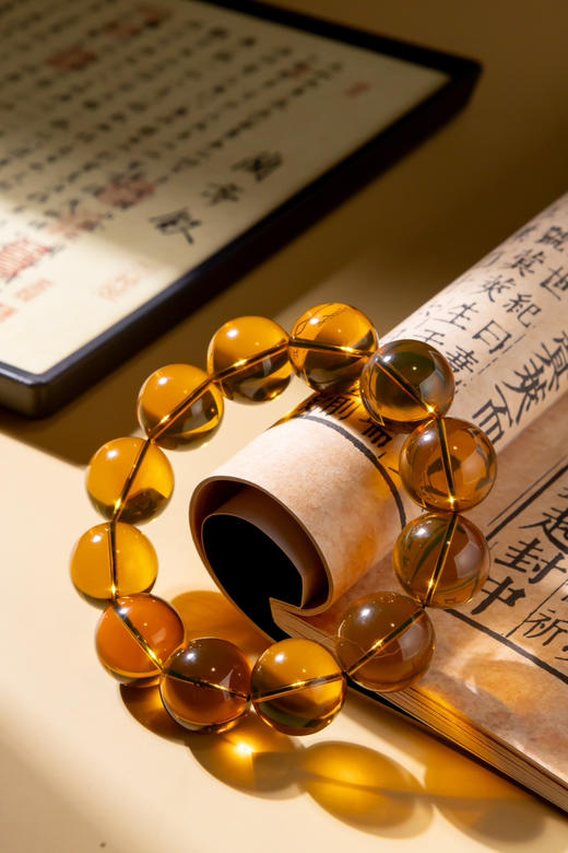 蓝珀手串-3A净水20mm 商品图0