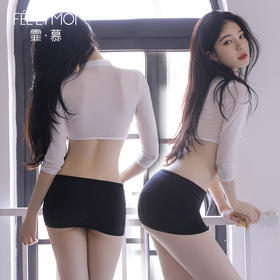 霏慕性感秘书包臀制服套装7947（有大码）