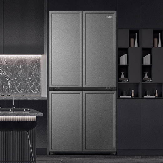 海尔（Haier）460升全空间保鲜零距离自由嵌入式快速制冰百变空间T型门冰箱BCD-460WGHTD14S9U1星蕴银国瓷 商品图3