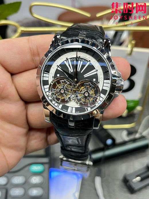 【贵重物品】ROGER DUBUIS罗杰杜彼 YS王者系列 镂空双飞行双陀飞轮 男士腕表 搭载两颗飞行真陀飞轮稳定运行 商品图1