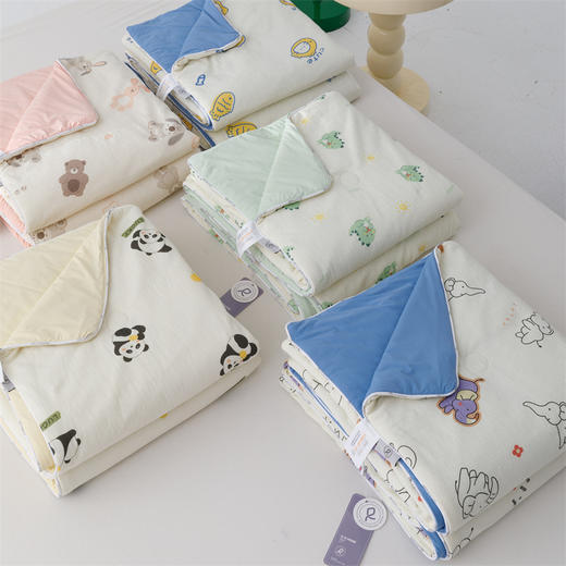 顶柔 皱皱纱雪糍双面控温被ab版双面设计，一条被子搞定孩子一整个夏天 商品图5