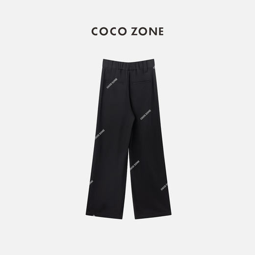 COCO ZONE2024"高品质西裤“复古垂感压皱西装裤百搭拖地休闲直筒长裤CC1A0422 商品图1