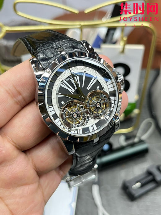 【贵重物品】ROGER DUBUIS罗杰杜彼 YS王者系列 镂空双飞行双陀飞轮 男士腕表 搭载两颗飞行真陀飞轮稳定运行 商品图3