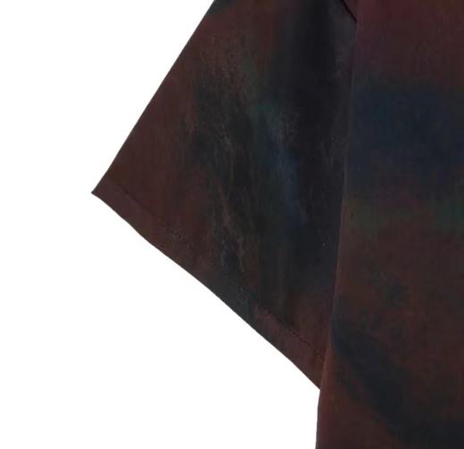 CS42夏季新款扎染男士衬衫百搭口袋休闲上衣复古宽松潮流满印短袖 商品图4