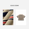 COCO ZONE "法兰西”夏季设计感条纹短袖T恤休闲圆领上衣CC2B1109 商品缩略图2