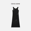 COCO ZONE"麻感连衣裙“夏季轻薄纯色背心连衣裙时尚高级感无袖A字长裙CC1B0992 商品缩略图1