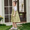 女童套装2024夏韩版童装休闲学院风学生短袖上衣T恤背带裙两件套 商品缩略图1