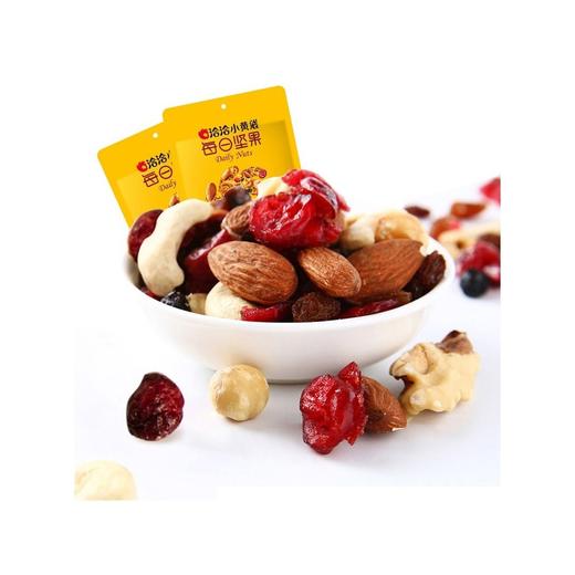 洽洽小黄袋 每日坚果(14日装)23g*14袋+4罐坚果乳 322g+240ml*4/盒 商品图3