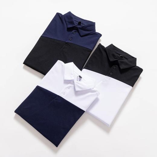 迪桑同款综训运动健身男士运动拼接设计POLO衫 商品图1