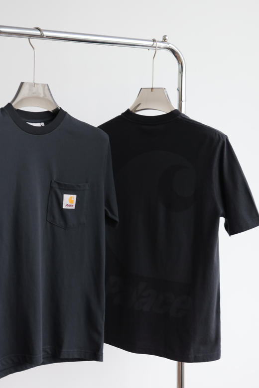 卡蛤特全新联名企划 做旧黑水洗口袋短袖T恤 TX299 商品图4