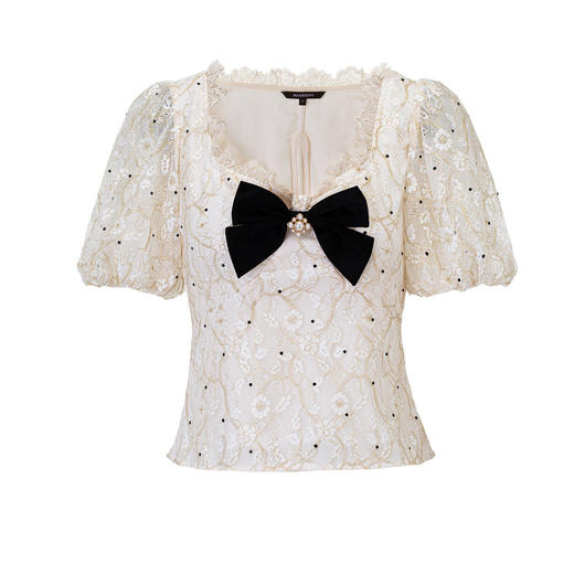 翻领复古泡泡袖衬衫廓形气质上衣夏 商品图0