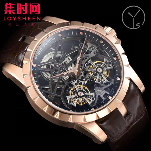 【贵重物品】ROGER DUBUIS罗杰杜彼 YS王者系列 镂空双飞行双陀飞轮 男士腕表 搭载两颗飞行真陀飞轮稳定运行 商品图5