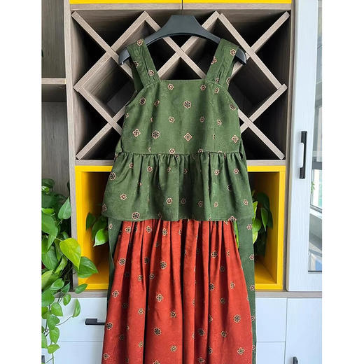 裁缝学苑AQ291夏季茶歇法式飘带收腰吊带上衣百褶半身裙套装纸样版型 商品图4